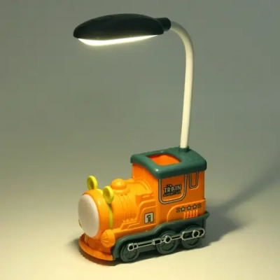 Настольная лампа «Sweet - Паровоз» LED 10*5*21 см, USB 5v 3w, Зеленый/оранжевый