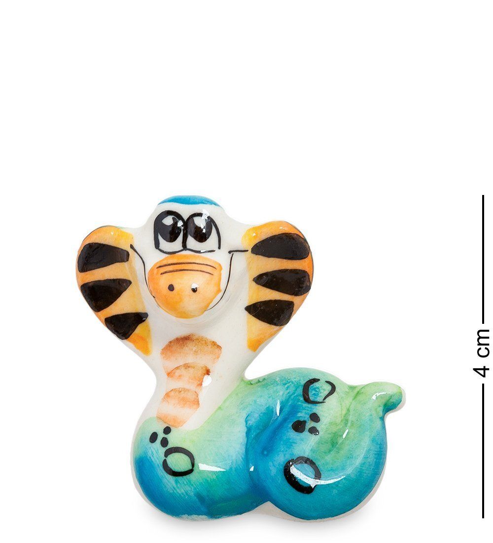 ГЛ- 306 Фигурка «Змея Маруся» цв. (Гжельский фарфор)