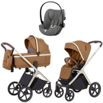 Коляска Carrello Vector CRL-6550 и автокресло Cybex Cloud G i-Size Lava Grey 3 в 1 Coral Beige