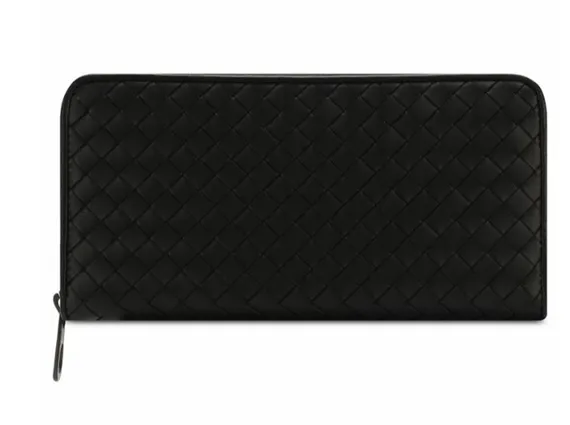 Кожаный кошелек Bottega Veneta 19 черный