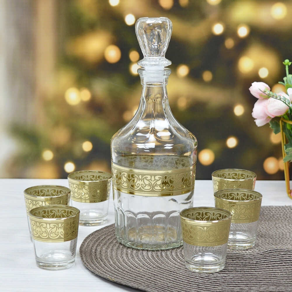 Набор для вина 7 предметов (графин, 6 стопок 50мл) "Твист"