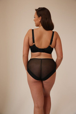 Бюстгальтер-топ +size со съемными стрепами (Размер: 70L) (Цвет: черный)