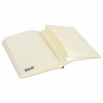 Блокнот в клетку с резинкой А5 (148x218 мм), 80 л., под кожу черный BRAUBERG "Metropolis Ultra", 111021