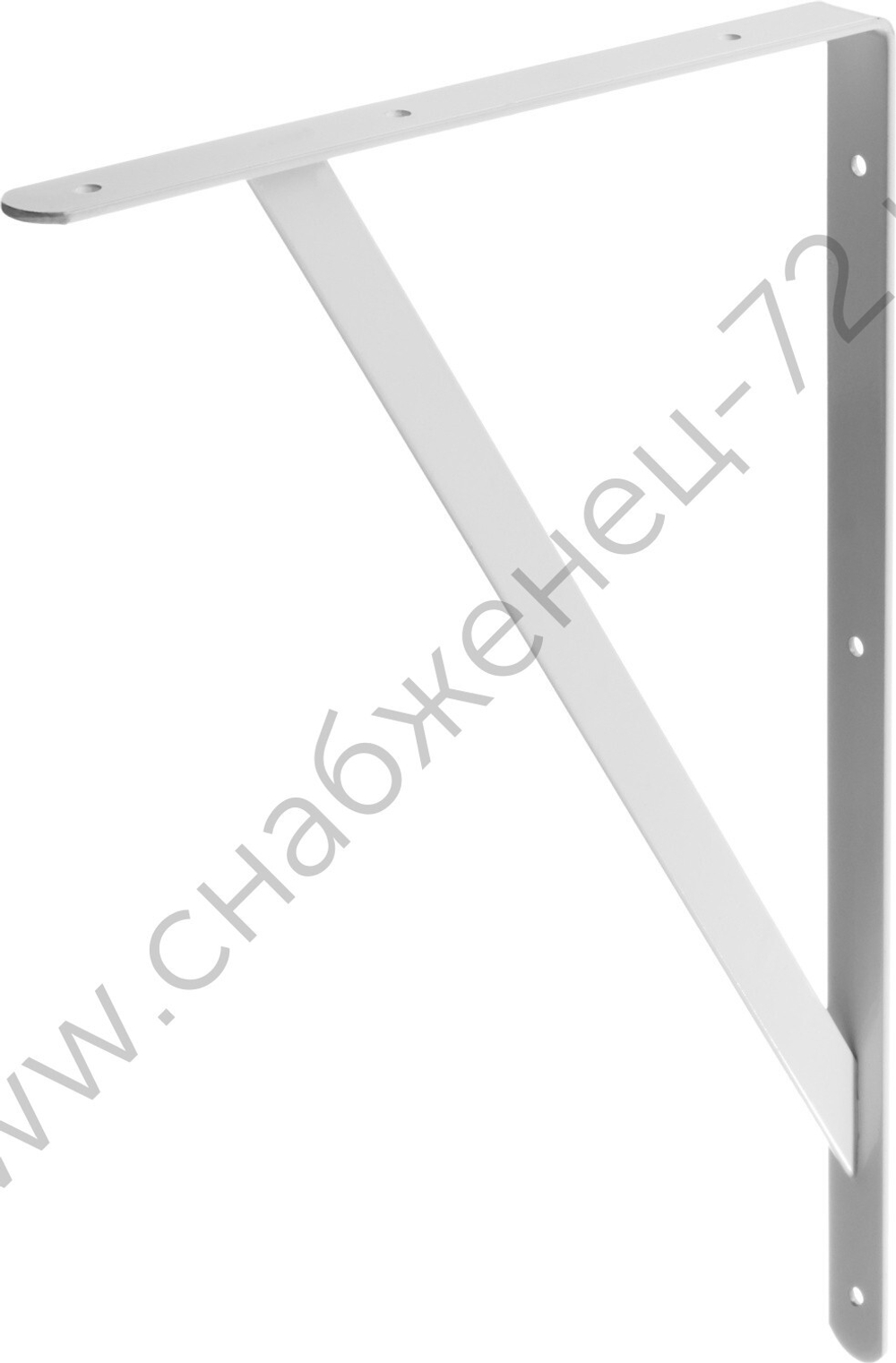 STAYER 500х330х30х4 мм, белый, усиленный уголок-кронштейн (37424-1)