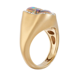 Кольцо с Опалом и Бриллиантами, R0029-26/1