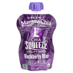 Mamma Chia, Organic Chia Squeeze, Vitality Snack, ежевика, 8 порций, 99 г (3,5 унции)