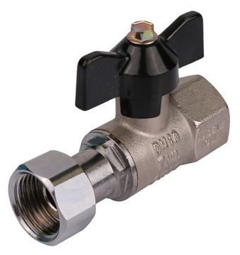 Кран шаровый Stout 1/2"x1/2" ВР с накидной гайкой (бабочка) SVB-0009-000015