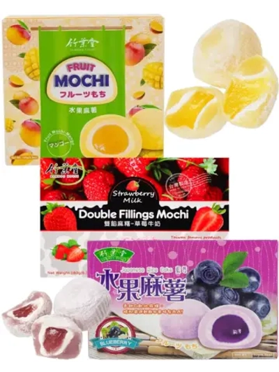 Моти со вкусом Манго, Клубники, Черники ассорти 3 шт