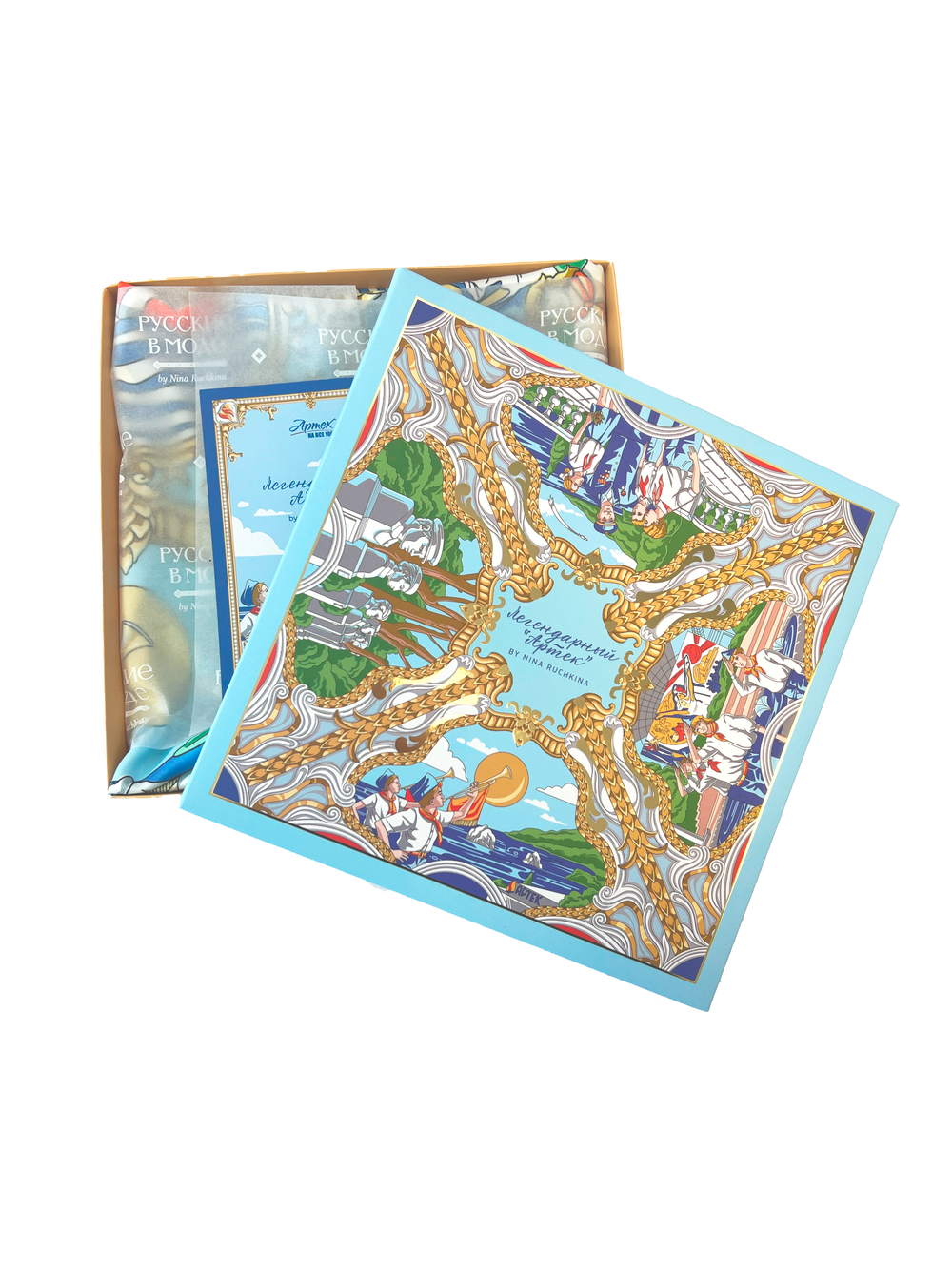 Платок «Легендарный Артек» 100% шёлк