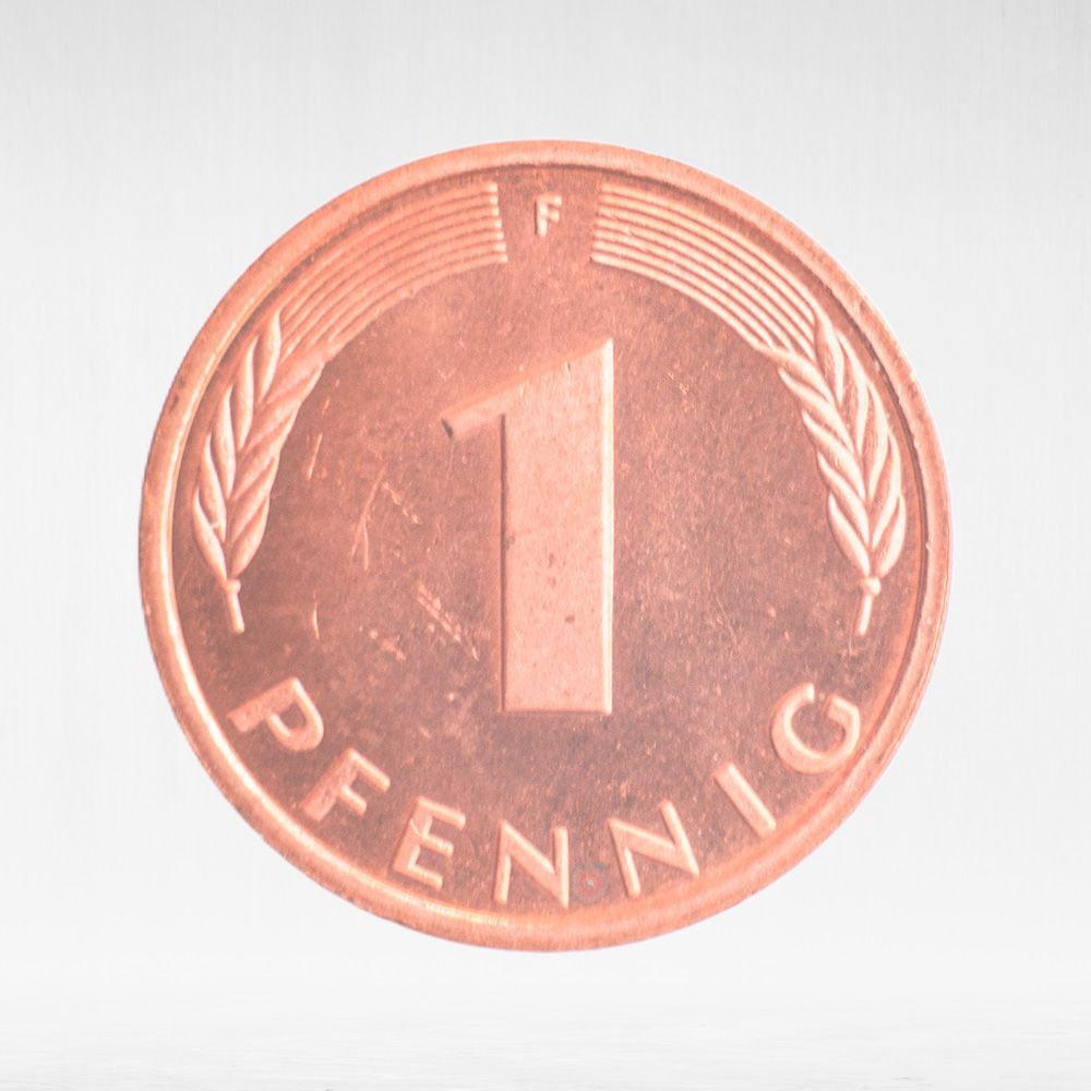 Germany, 1 Pfennig, 2000, (Stuttgart Mint - "F"), XF