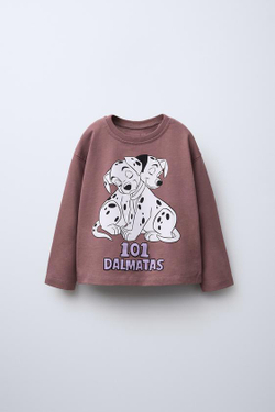 ZARA ЛОНГСЛИВ С ПРИНТОМ © DISNEY, ГРАНАТОВЫЙ