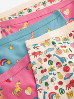 Трусы-шорты для девочки Next 411-883, 5 шт., Розовый, Бежевый, Голубой