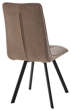 Стул ДАРЛИНГ 360 град. поворот. B5 Капучино, велюр / черный каркас, М-City