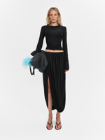 «Aladdin» Юбка миди с драпировками.