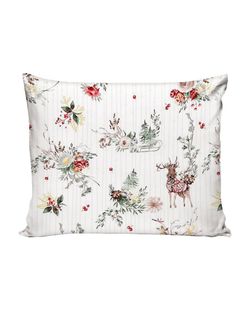 Постельное белье перкаль Сказка "Сочельник (зел)" 1,5-сп Наволочка 50х70 см 1 шт Простынь 150x215 см Пододеяльник 145x215 см