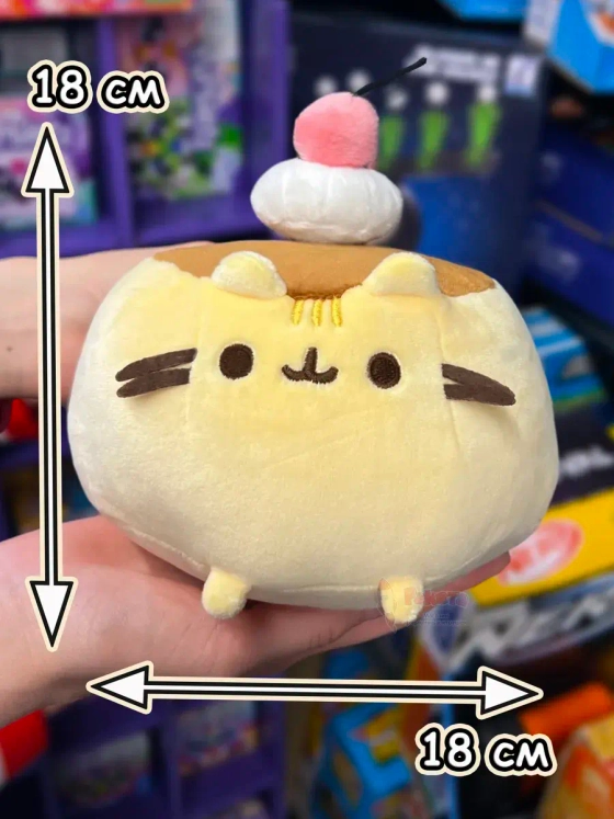 Мягкая игрушка Пушин Кот Кэт плюшевый котик с вишенкой