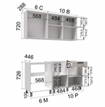 Кухня БЕРН готовое решение 1,6м
