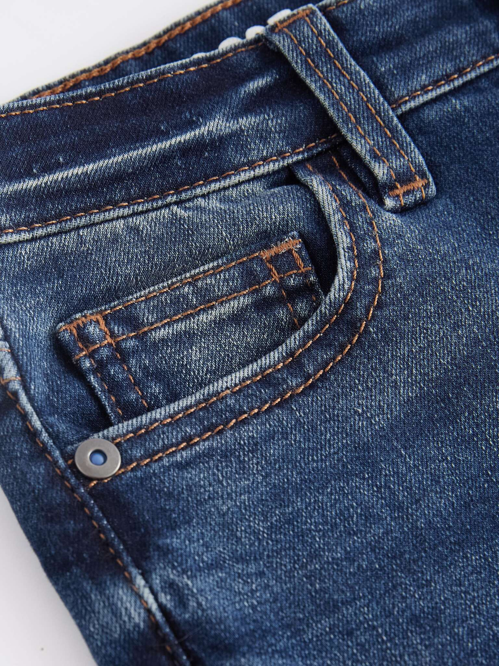 Джинсы стрейч для мальчика Next B48-976, Синий