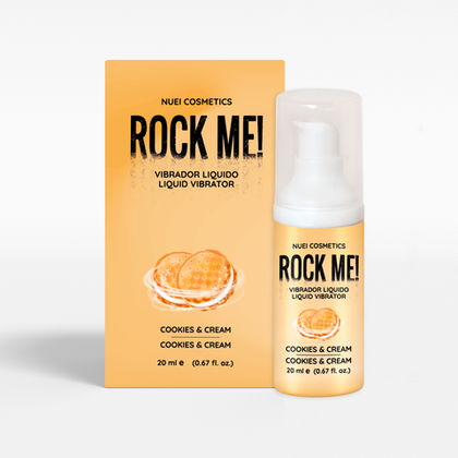 Nuei cosmetics ROCK ME! - Жидкий вибратор печенье со сливками, 20 мл