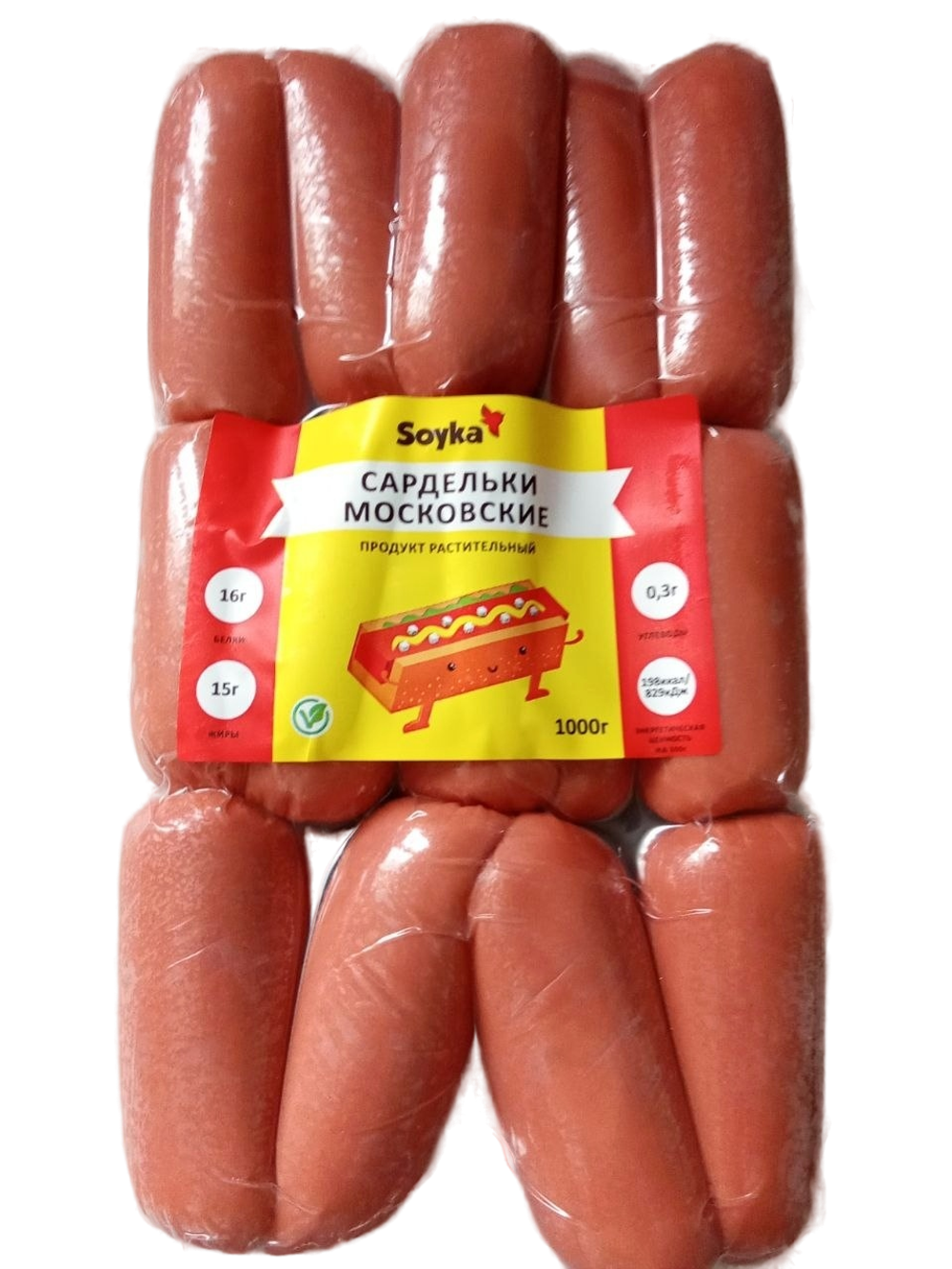 Сардельки растительные Московские Сойка 1кг