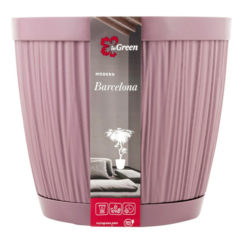 ГОРШОК Д/ЦВЕТОВ BARCELONA D155ММ 1,8Л БЕЛЫЙ