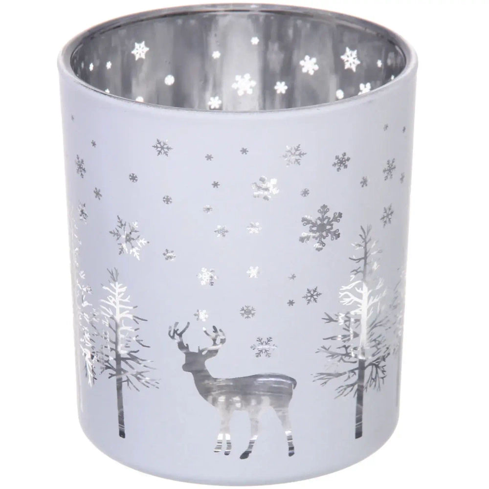 Подсвечник «Лесной олень» 7*7,8 см, Белый