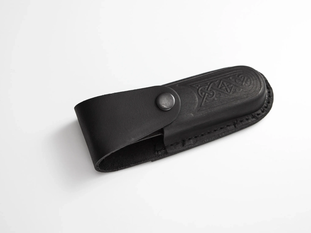 Складной нож "Охотник", сталь Х12МФ, рукоять береста/орех