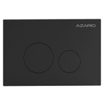 Кнопка смыва AZARIO NEW-TS механическая, двойной смыв, круглые кнопки, нержавеющая сталь 304, черный (AZ-SS-002-B)