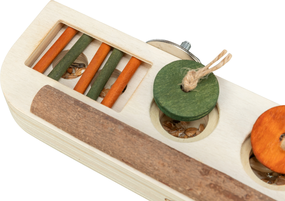 Игрушка для лакомств для корелл/волнистых попугайчиков, 25 х 4 х 9 см, дерево, Trixie