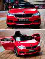 Детский электромобиль "BMW 6 GT" 6V, красный