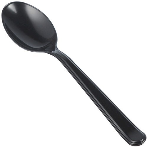 Комплект одноразовых приборов "1" (ложка 180 мм), черный, 300 штук