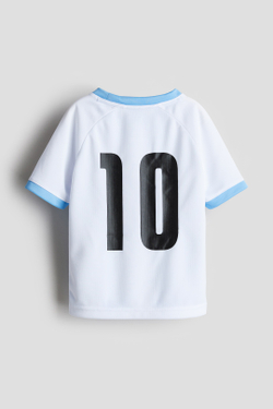 H&M Комплект из шортов и футболки, светло-голубой