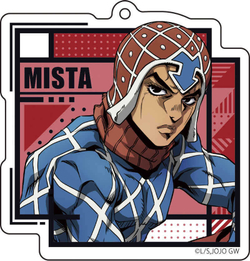 Акриловый брелок "ДжоДжо / JoJo - Золотой ветер v2"