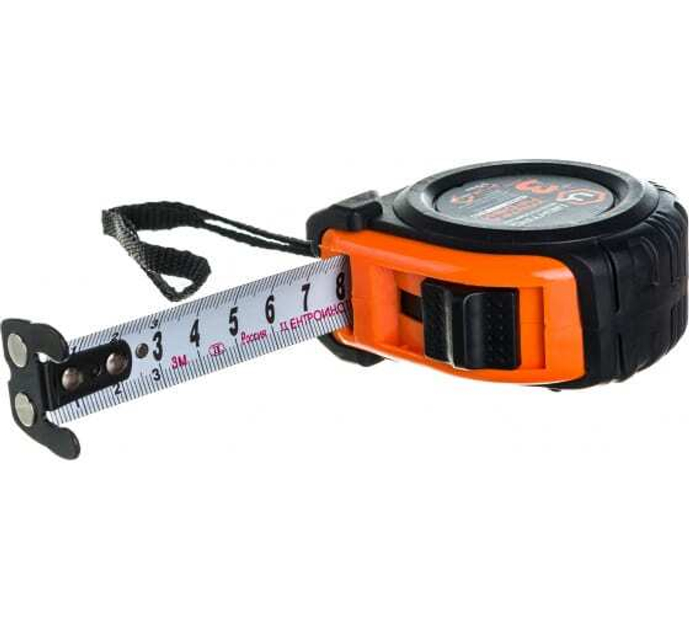 РУЛЕТКА УЛЬТРА-ПРОФИ 2Х СТОРОН ПОЛОТНОМ 3МХ19ММ МАГНИТНАЯ