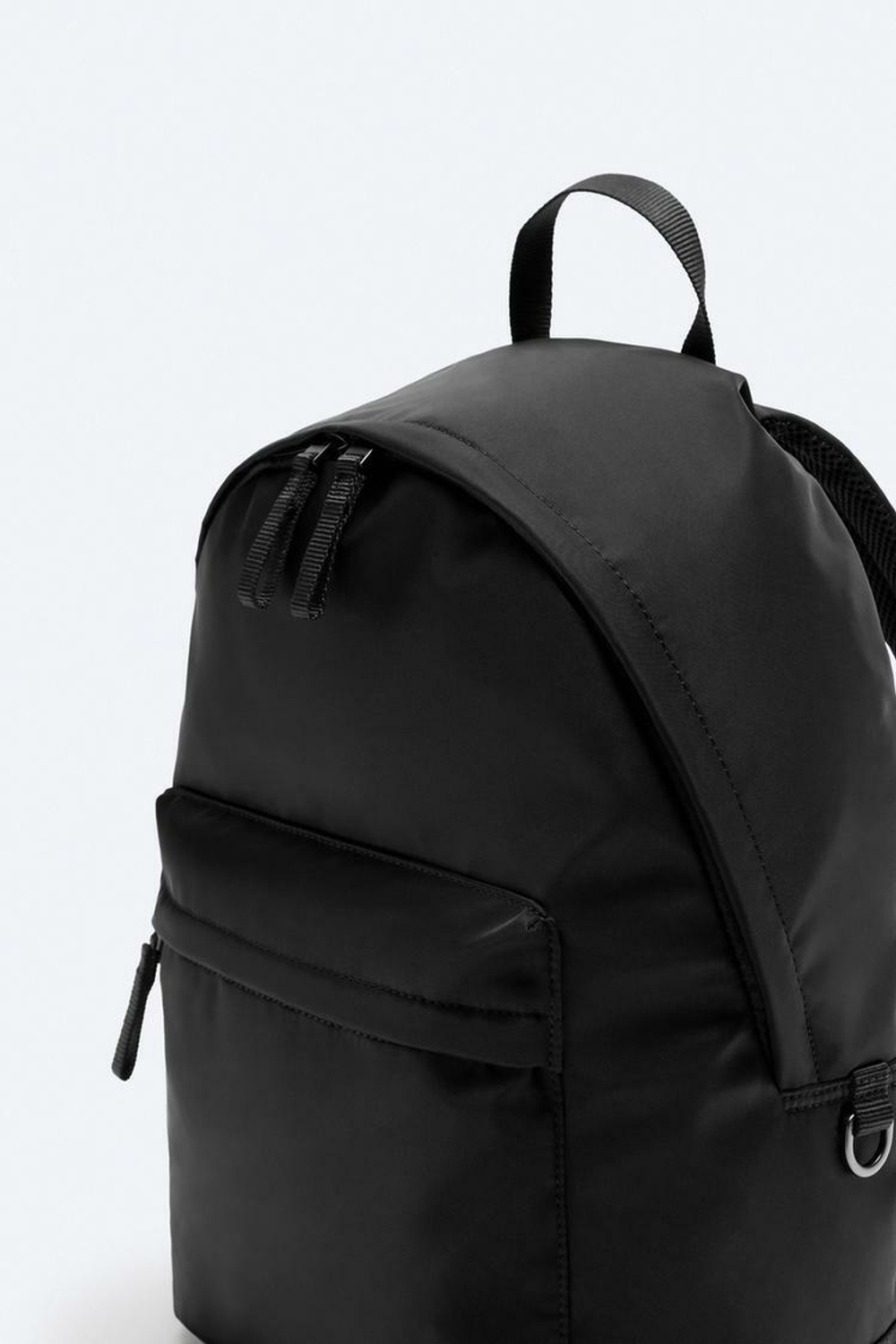 ZARA РЮКЗАК ИЗ НЕЙЛОНА, ЧЕРНЫЙ