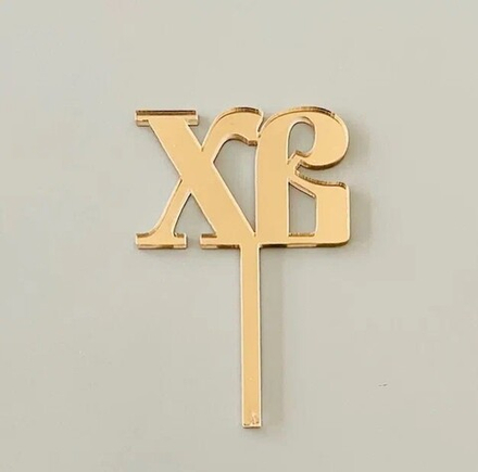 Миниатюра ХВ МТ1 / акрил золото