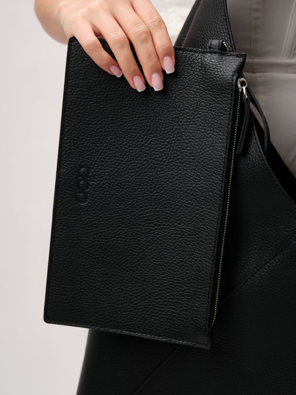 Кожаная сумка Luna DBR 31373 черный