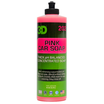 3D Шампунь для ручной мойки автомобиля Pink Car Soap, 473мл