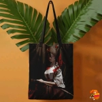 Сумка шоппер с принтом Адский Рай