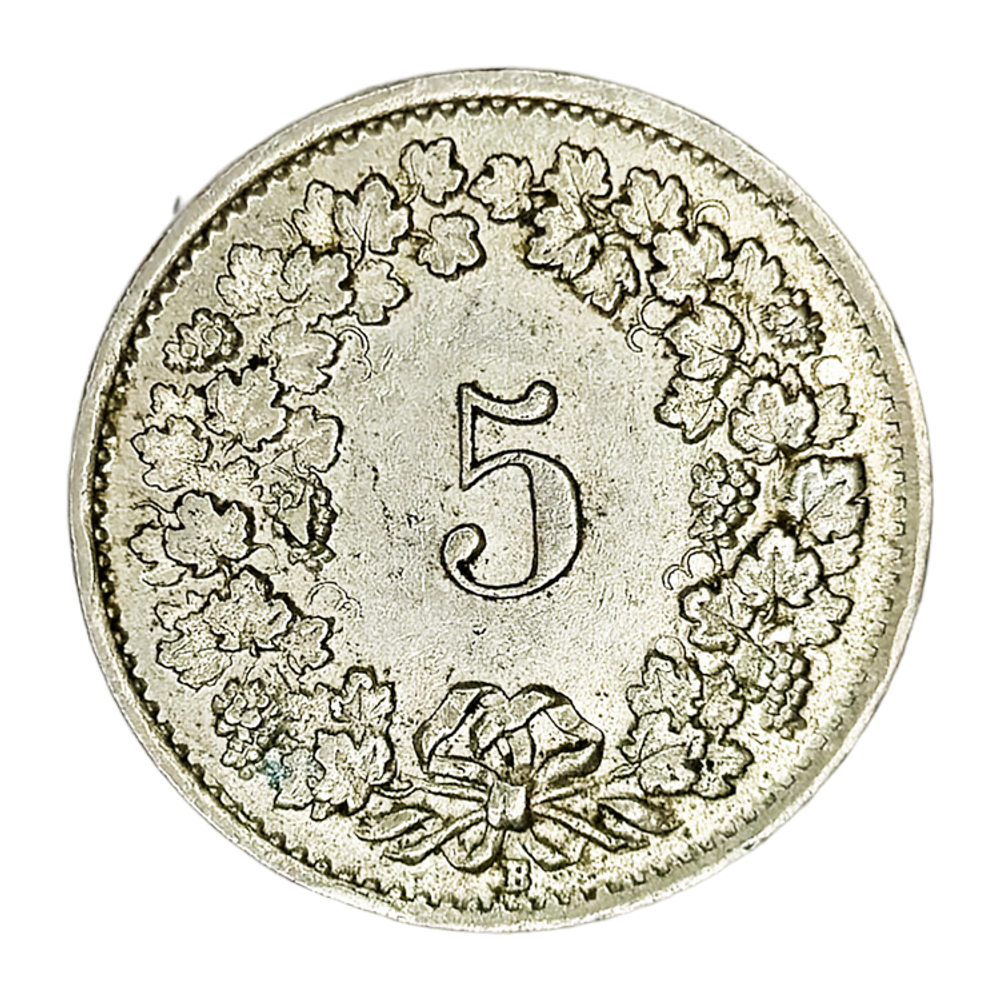 Switzerland, 5 Rappen, 1939 – Libertas Series, XF