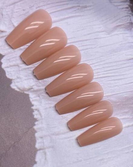 SoLa Soft Gel Tips - Гелевые типсы Nude Балерина, 552шт, 12 размеров