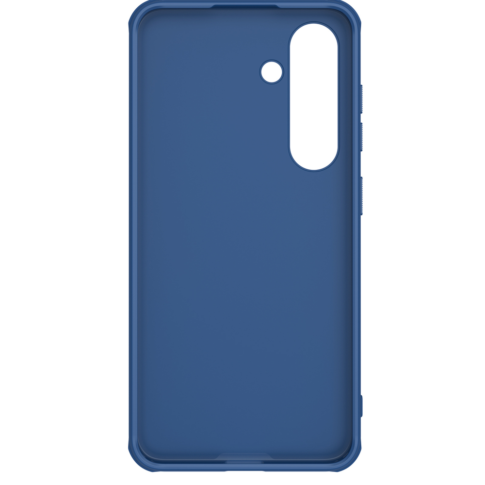 Чехол усиленный двухкомпонентный синего цвета от Nillkin для Samsung Galaxy S24+ Плюс, серия Super Frosted Shield Pro