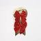 Набор бантов Гретта 12х14 см., 2 шт., красный, пайетки, Christmas DeLuxe (14255)