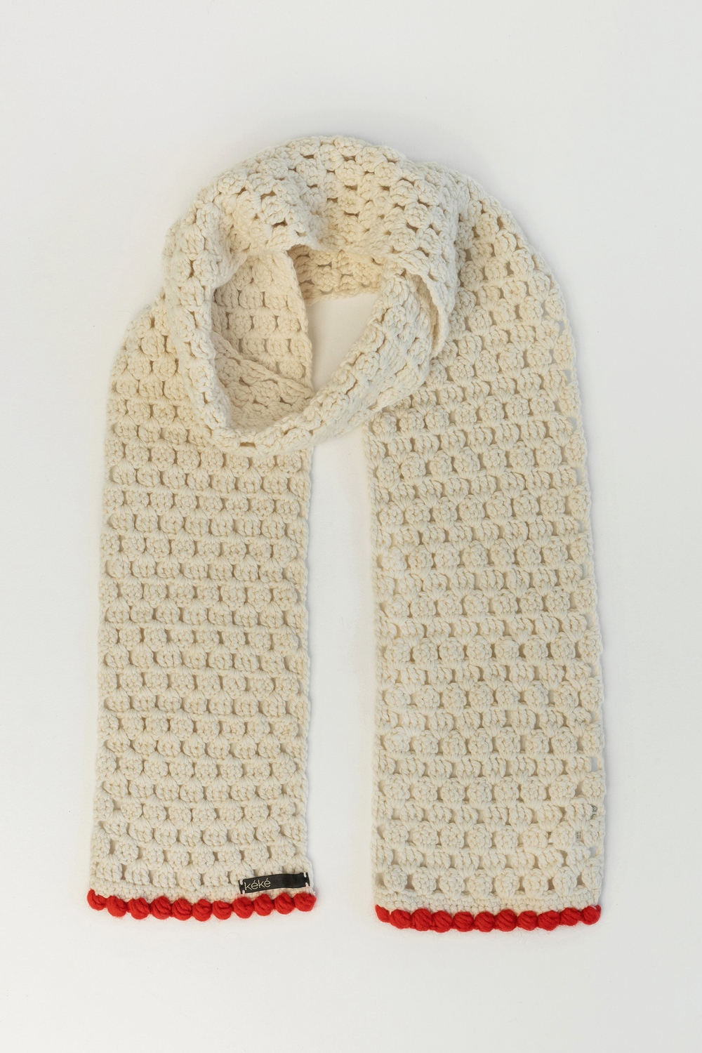 Шарф с обвязкой