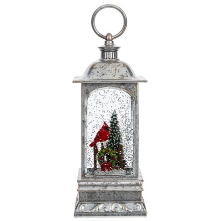 GAEM Изделие декоративное "Фонарь" (подсвет, вьюга, 3хАА н/п), L9 W9 H27 см