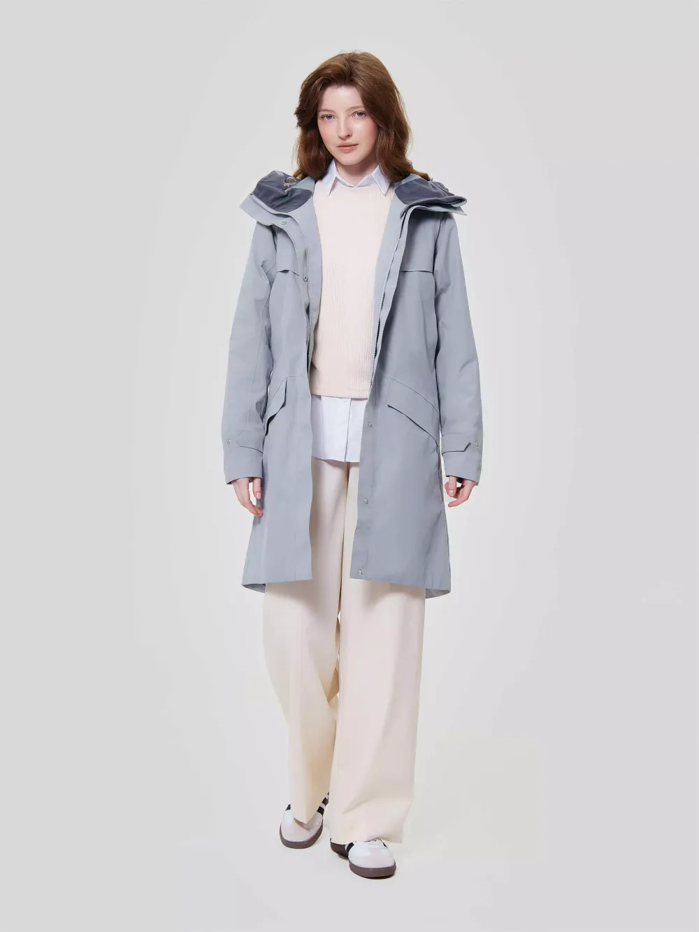 Парка женская ИША (ISHA) NORPPA голубая глина