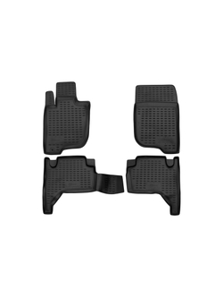 Коврики в салон для MITSUBISHI L-200 IV 2005-2015, 4 шт. (Повышенная устойчивость, повышенная износостойкость) FORMAT.35.15.210