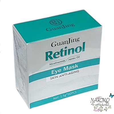 Патчи для глаз антивозрастные Ретинол и Ниацинамид GUANJING Retinol&Nicotinamide Eye Mask, 60 шт.