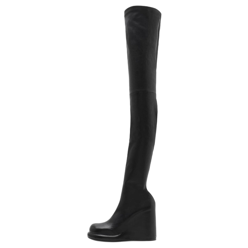 Burberry Pillar Over the knee Boots 9.5cm Women"s Black