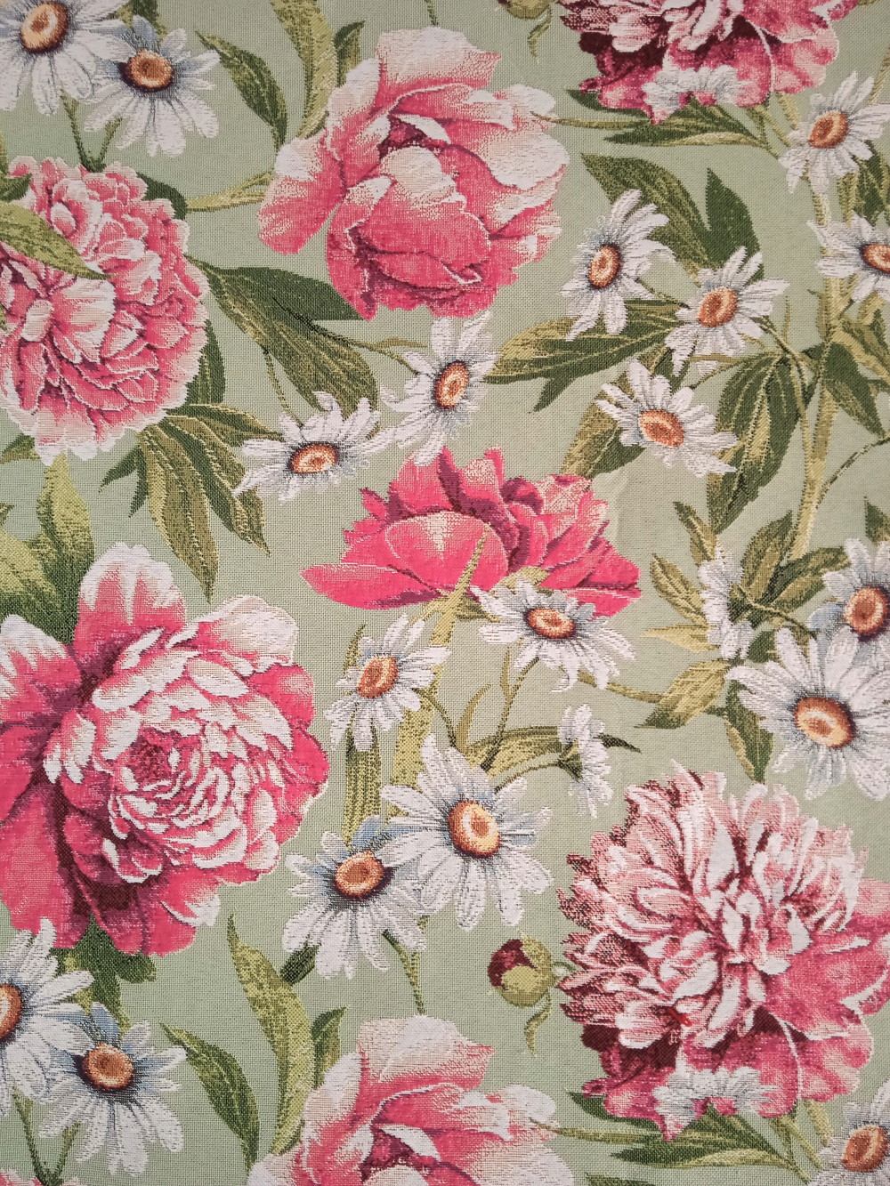 Покрывало гобеленовое Пионы 1,5-спальный (150х200)